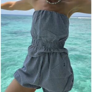 NWT 1987 Label Gingham Baggy Women Preppy Shorts Sz small